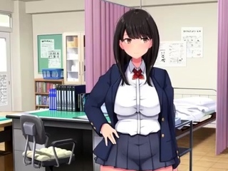 Hentai chick enjoys anal sex at the gym